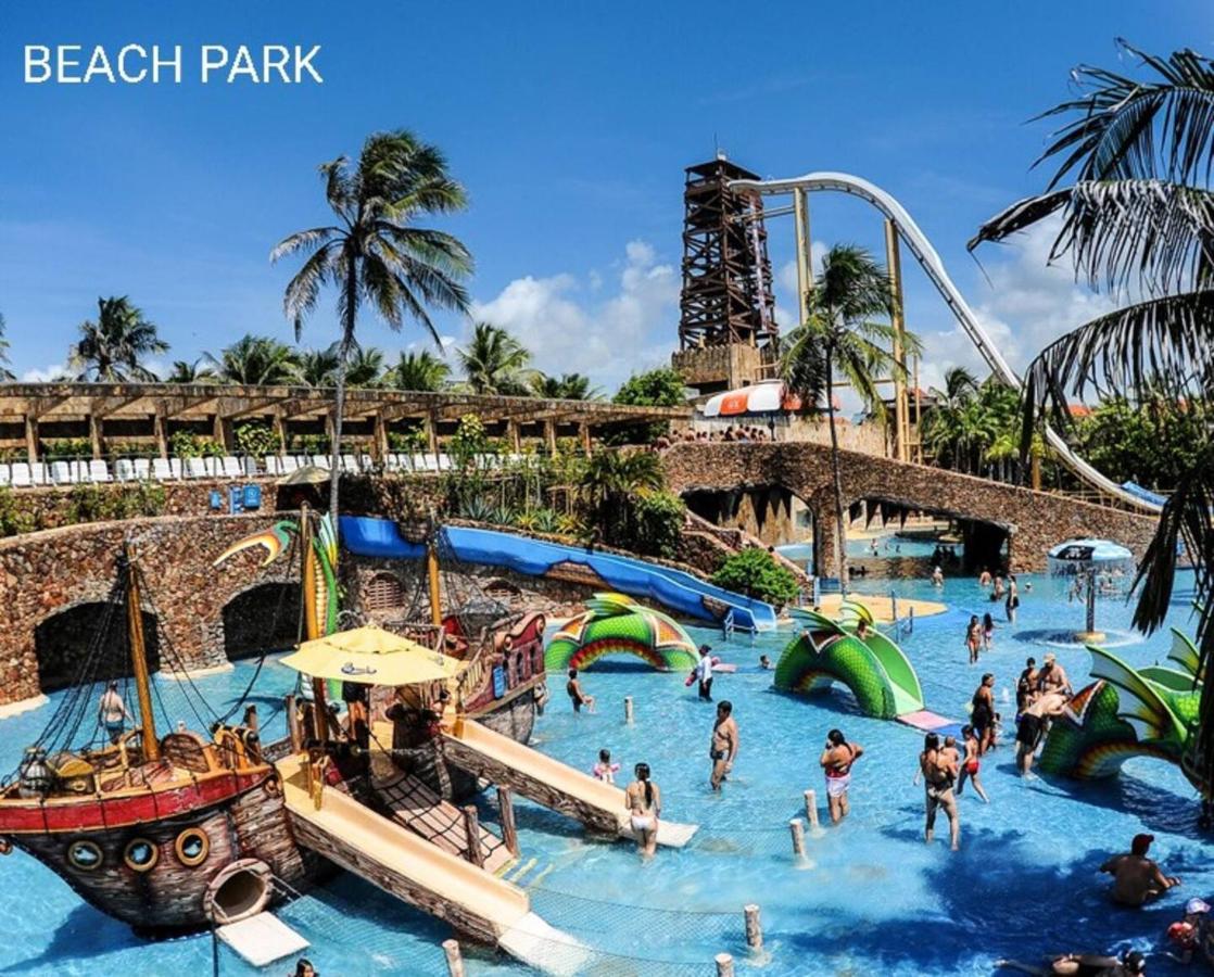 Paraiso Das Dunas - Apartamento A Beira Mar Com Jacuzzi - Proximo Ao Beach Park Aquiraz Eksteriør billede
